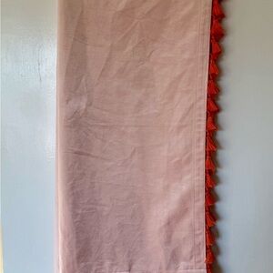 Opalhouse Blush Velvet Window Curtain Panel Tassel Trim